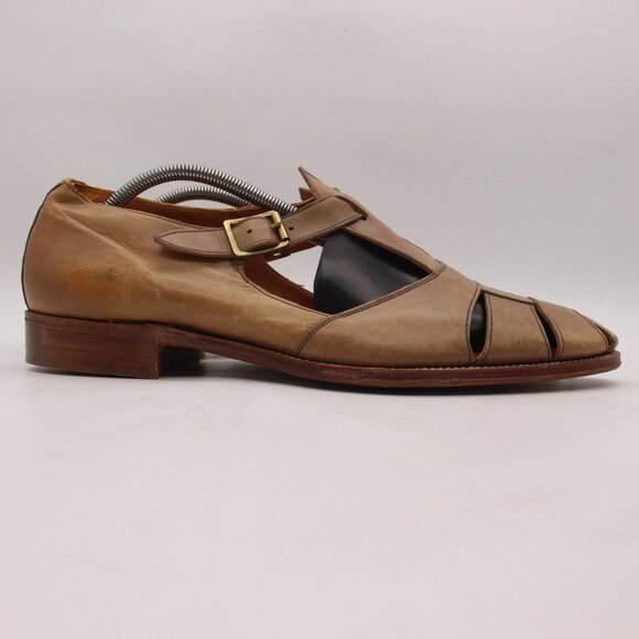 Grenson Footmaster Fisherman Men\'s Size 11.5 D Brown Leather Shoes England main image 10